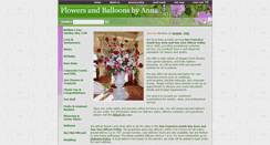 Desktop Screenshot of flowersandballoonsbyanna.com